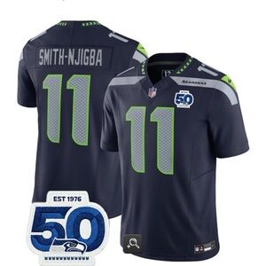 JAXON SMITH-NJIGBA MENS XL  2025 FUSE 50TH ANNIVERSARY PATCH LIMITED JERSEY NIP